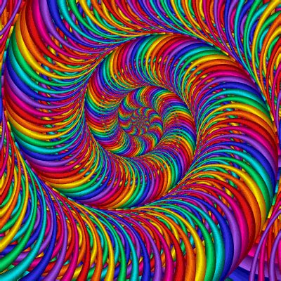 Psychedelic Slinky trippy gif animated psychedelic colorful neon art ...