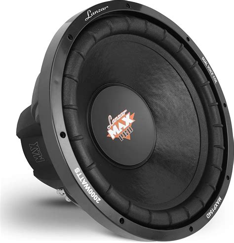 Amazon.com: Lanzar 15in Car Subwoofer Speaker - Black Non-Pressed Paper ...