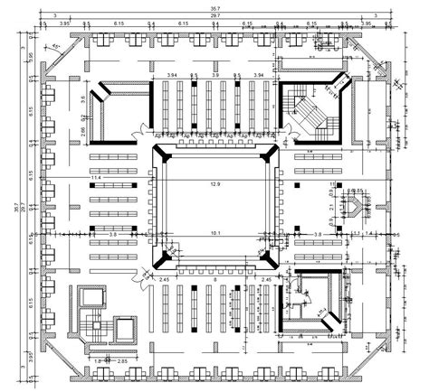 Exeter Library – Louis Kahn – 【Download AUTOCAD Blocks,Drawings,Details ...