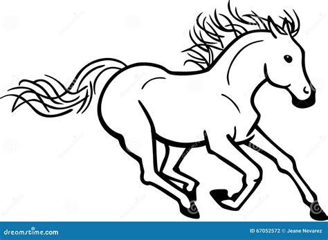 Galloping Horse Stock Vector - Image: 67052572