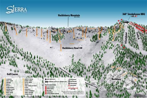 California Ski Maps | Sierra-at-Tahoe Ski Resort Trail Map