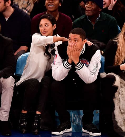 Trevor Noah and His Girlfriend Jordyn Taylor Sit Courtside At A Basketball Game - The Edge Search