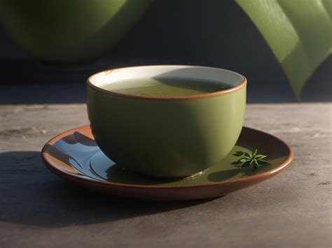 Premium AI Image | Japanese Matcha Tea