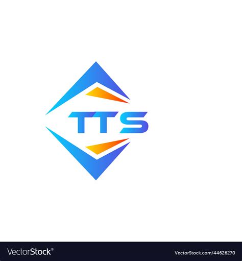 Tts abstract technology logo design on white Vector Image