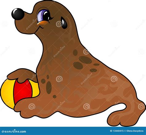 Cartoon Sea Lion Royalty Free Stock Photo - Image: 13440415