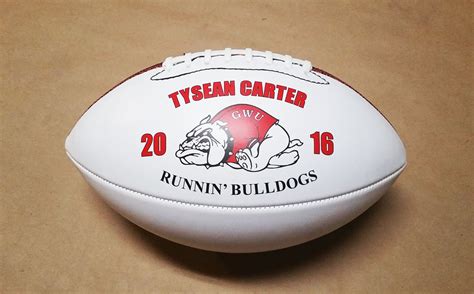 Customized Football. Full Size White Football with