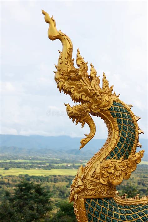 Naga Statue in Thailand,in Legend Naga is Protect Buddhism Stock Image ...