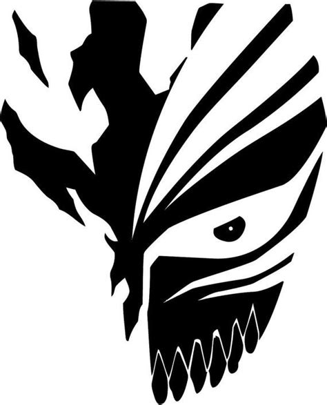 Vinyl Decal Sticker - Ichigo Mask decal inspired by Bleach for Windows, Cars, Laptops, Macbook ...