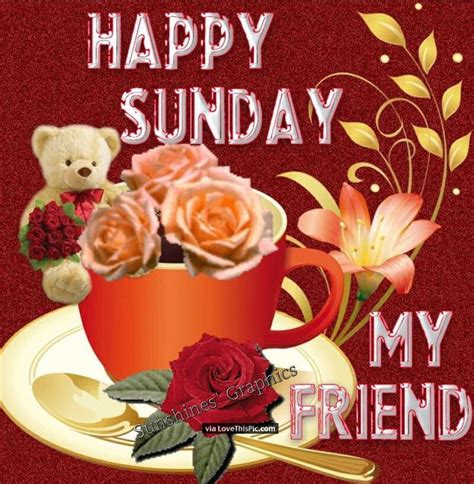 Happy Sunday My Friend | Good morning happy sunday, Happy sunday, Happy ...