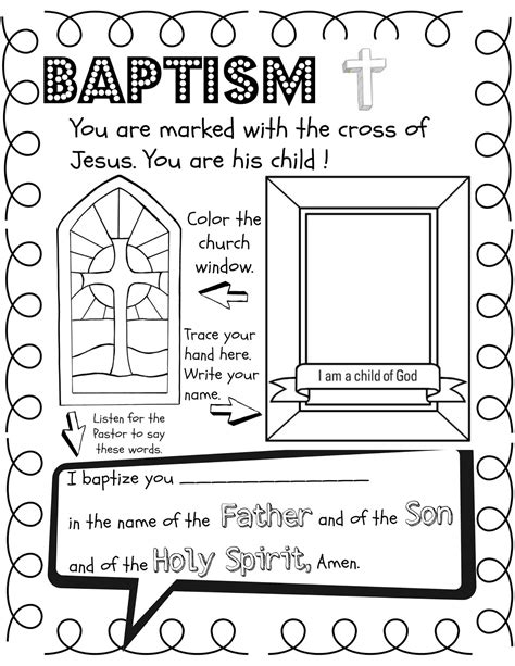 Symbols Of Baptism Worksheet - Printable Word Searches