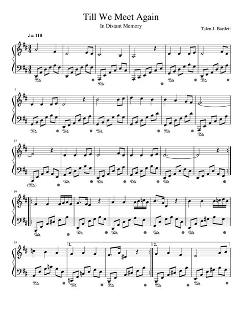 Till We Meet Again Sheet music for Piano | Download free in PDF or MIDI | Musescore.com