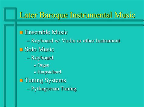 PPT - Baroque Instrumental Music PowerPoint Presentation, free download ...