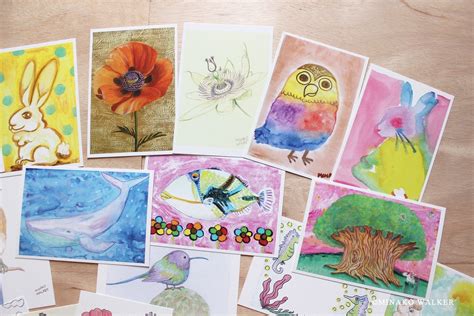 Art Postcard Collection / Set of 25 Postcards / Watercolor / - Etsy UK