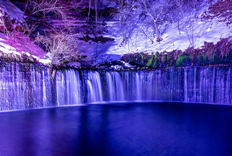 Shiraito Midwinter Light Up | Nagano | Japan Snow | Japan Travel | Japan travel, Snow japan ...