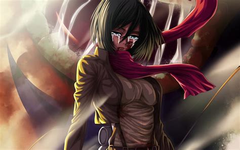 Crying Mikasa Ackerman, Deuteragonist, Attack On Titan HD wallpaper | Pxfuel