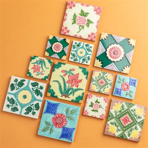 Peranakan Tile Magnet | Decorative wall tiles, Diy art projects ...