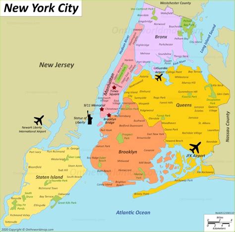 New York City Map (NYC) | Discover Manhattan, Brooklyn, Queens, Bronx and Staten Island | Maps ...