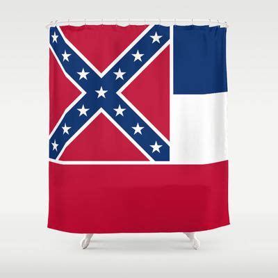 Mississippi State Flag - Authentic Version Shower Curtain by ...