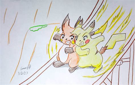 Pikachu vs Raichu by GManGamer25 on DeviantArt