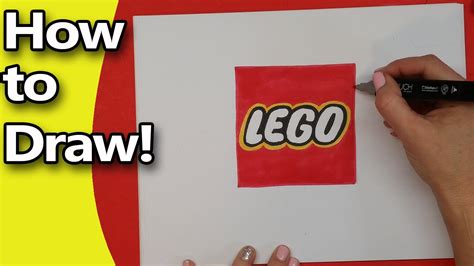 How to Draw the LEGO logo Step by Step - YouTube