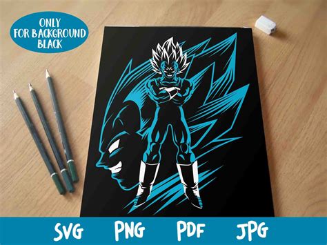 Vegeta Svg Vegeta cricut Super Saiyan Svg Dragon Ball Svg | Etsy