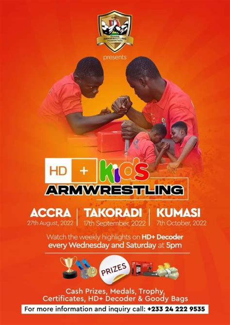 Over 300 kids expected to compete in HD+ Kids Armwrestling Championship ...