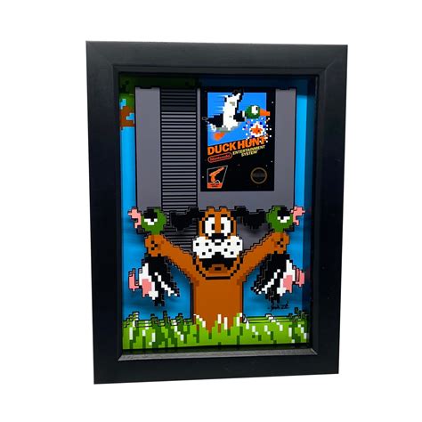 Nintendo Duck Hunt Decor 3D Art NES Art Duck Hunt Art Video Game Decor ...