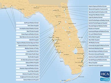 Map Of Hospitals In Florida | Florida Map 2018