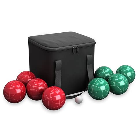 Bocce Ball Set – Outdoor Backyard Family Games for Adults or Kids – Complete with Bocce Balls ...