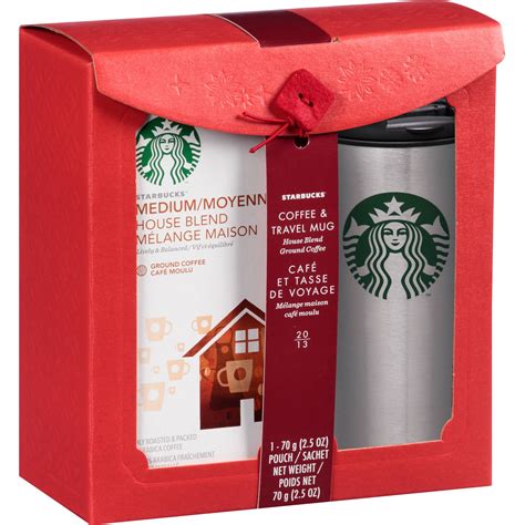 Starbucks Holiday Travel Mug with House Blend Coffee, 2 Piece - Walmart.com