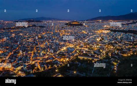 Acropolis of Athens,by night Stock Photo - Alamy