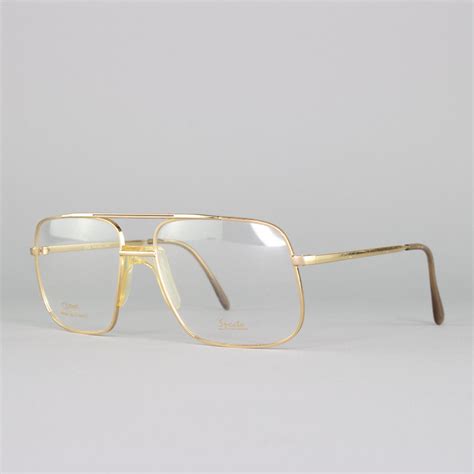 80s Glasses | Vintage Aviator Frames | 1980s Eyeglasses | Gold Eyeglass ...