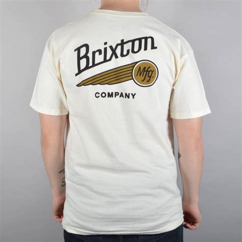 Brixton Maverick T-Shirt - Off White - SKATE CLOTHING from Native Skate Store UK