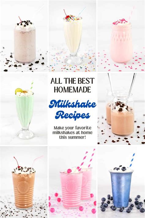 The BEST Homemade Milkshake Recipes - The Gunny Sack