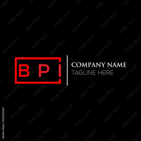 BPI letter logo design on black background. BPI creative initials ...