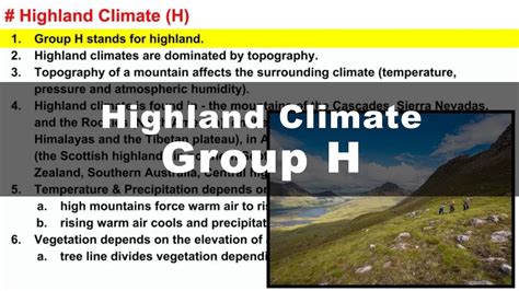 Koppen Scheme - Highland Climate (H) | UPSC IAS Geography - YouTube