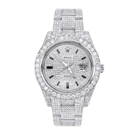 Diamond Rolex Datejust 41mm Watch with Diamond Bezel 25 ct 968251 ...