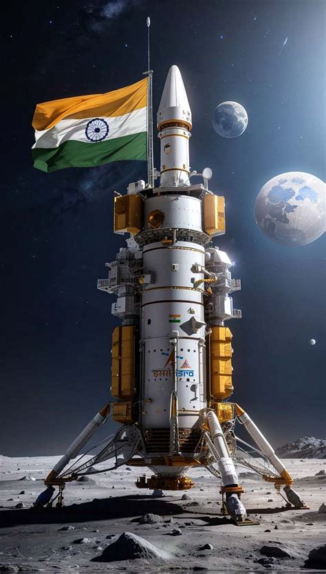 Chandrayaan 3 Vikram Lander ISRO iPhone Wallpaper 4K - iPhone Wallpapers