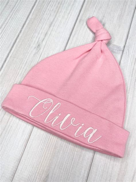 Personalized Embroidered Baby Girl Hat Monogrammed Newborn | Etsy