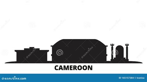 Cameroon City Skyline Isolated Vector Illustration. Cameroon Travel ...