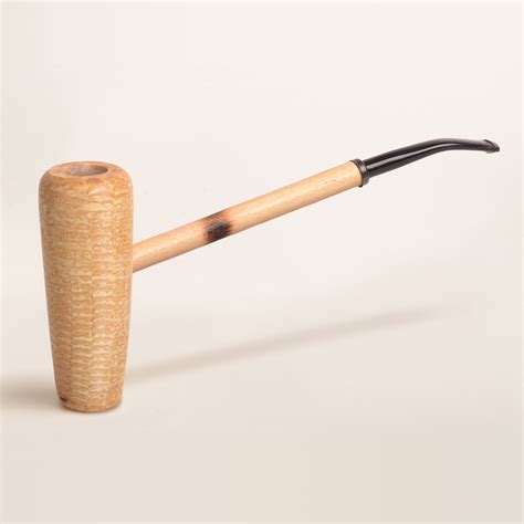 MacArthur 5-Star Polished Bent Corn Cob Pipe - CornCobPipe.com