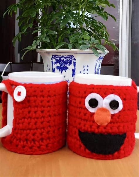 Crochet Cup Cozy crochet mug cover winter mug cover