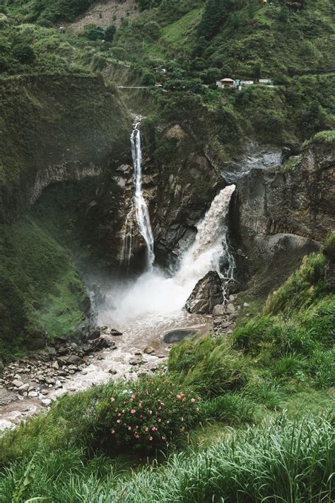 Agoyán waterfall in Baños Ecuador | Group Board: Travel Ideas in 2019 | Waterfall, Ecuador ...