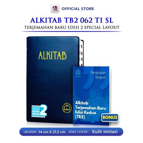 Alkitab Kristen Terjemahan Baru TB2 062 TI SL Alkitab Besar Terjemah ...