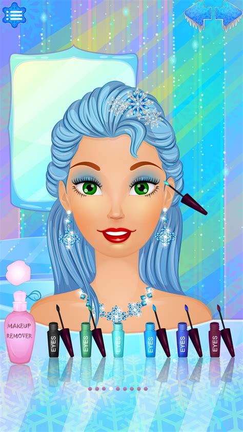 Snow Queen: Dress Up and Makeup princess makeover salon for girly girls ...