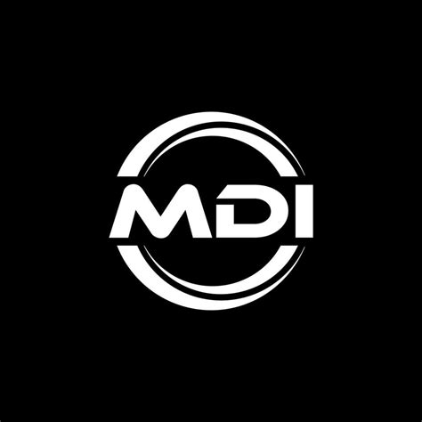 MDI letter logo design in illustration. Vector logo, calligraphy ...