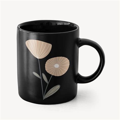 Black painted coffee cup mockup | Free PSD Mockup - rawpixel