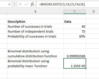 How to use Binomial Distribution in Excel? - GeeksforGeeks