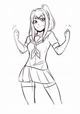 Yandere Sim Coloring Pages sketch template
