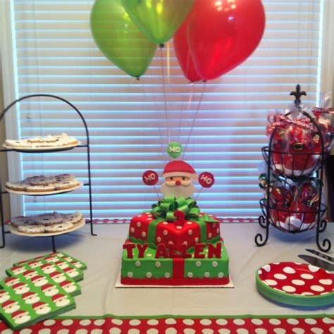 Santa Themed Birthday Party | Christmas birthday party, Birthday party themes, Christmas birthday